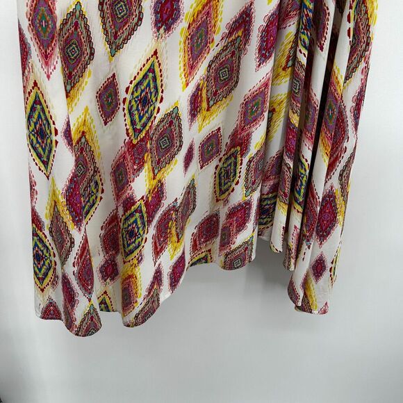 PILYQ Revolve Pink Yellow Geometric Halter Midi Swim Cover Up Dress One Size - Picture 5 of 8